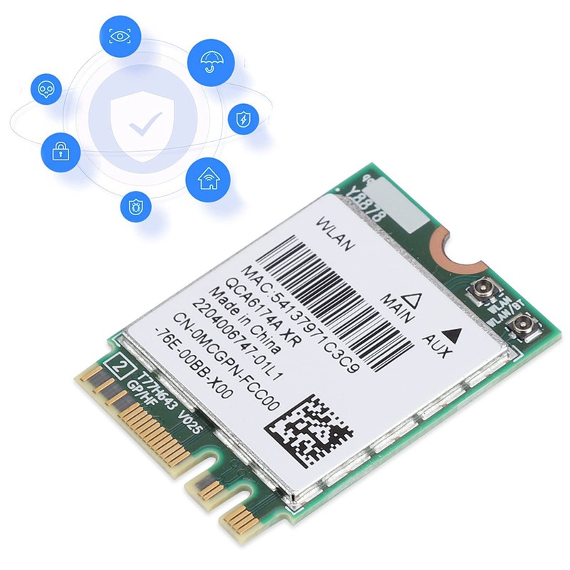 Network Card, 2.4G/5G Bluetooth WiFi Card with NGFF/M.2, Portable High