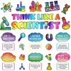 Pasimy 46 Pieces Science Bulletin Board Set Decoration Think Like