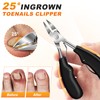 Toenail Clippers for Seniors Thick Ingrown Toenails, Very Sharp Angled