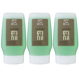 3 x Wella Professionals Dry Sculpt Force Flubber Gel Styling 125 ml