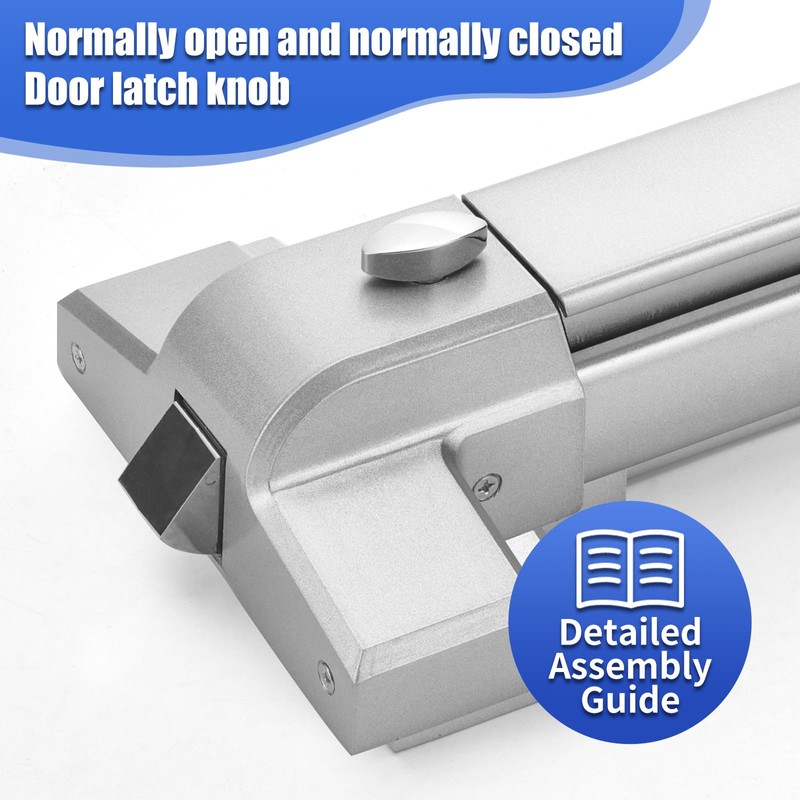 suermany 31 Inch Painted Aluminum Panic Bars for Exit Doors