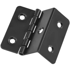 8 PCS Three Fold Hinges – Durable Metal Folding Hinges (Black)