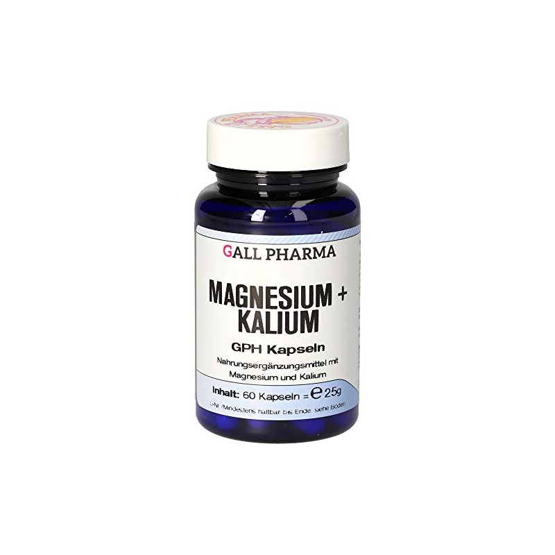 Gall Pharma Magnesium Plus Potassium GPH Capsules Pack of 60