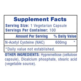 Hi-tech Nac N-acetil-l-cisteína 600 Mg 100 Caps                                                                                                       