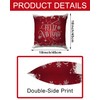 PreLiving Christmas Pillow Covers 18x18 Red – Let It Snow