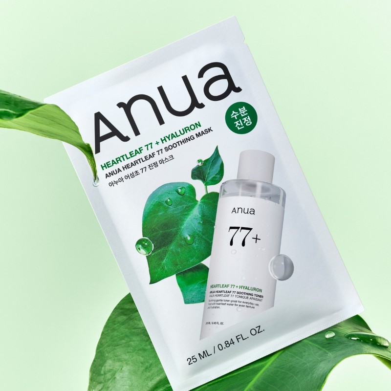 Anua Houttuynia cordata 77 soothing mask 10 sheets, 1 pack