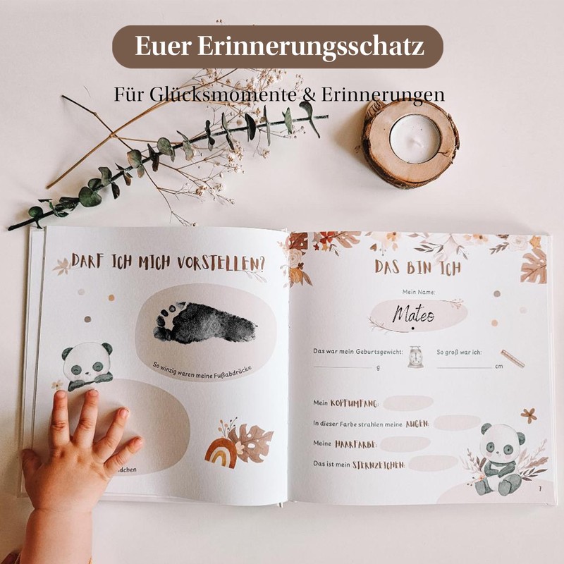 EULENTALER® The Baby Diary (Boho) I Creatively & Thoughtfully Designed