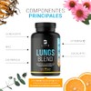Lungs Blend de 180 Cpsulas. Ingredientes naturales Cordyceps, NAC, Echinacea,