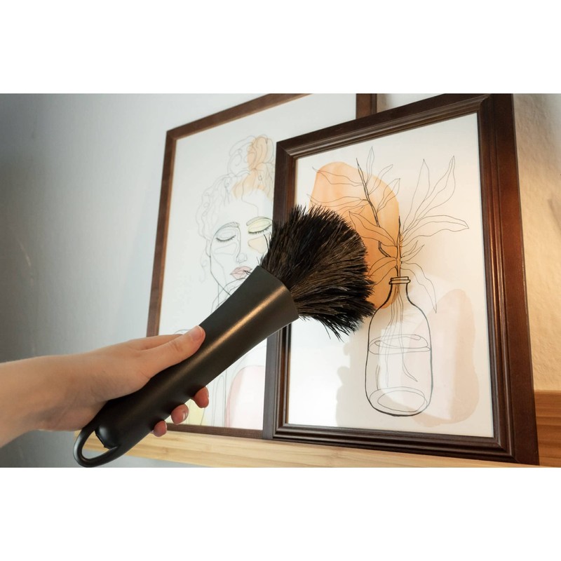 Maximex Retractable ostrich feather duster, allergy-friendly duster cleans even the