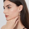 Dangle Earrings Silver Long Drop Earrings for Women Cubic Zirconia