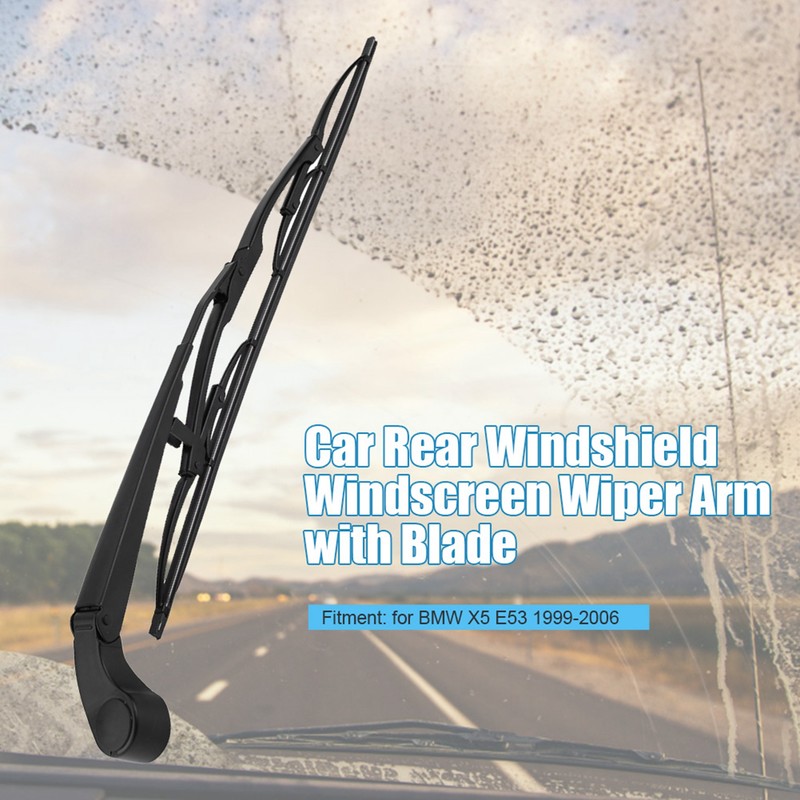 Rear Windshield Windscreen Wiper Arm &amp; Blade Set for X5