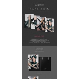 BLACKPINK BORN PINK 2nd Album Digipack Version CD+Booklet+Selfie photocard+Accordion lyrics paper+Tracking (JISOO Version)