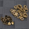 100 Sets Shoelace Hook, Loop Ring with Rivets, Shoe Boot