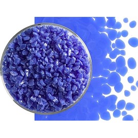 Cobalt Blue Glass Frit Coarse Bullseye COE 90 Fusible- 8 Ounces