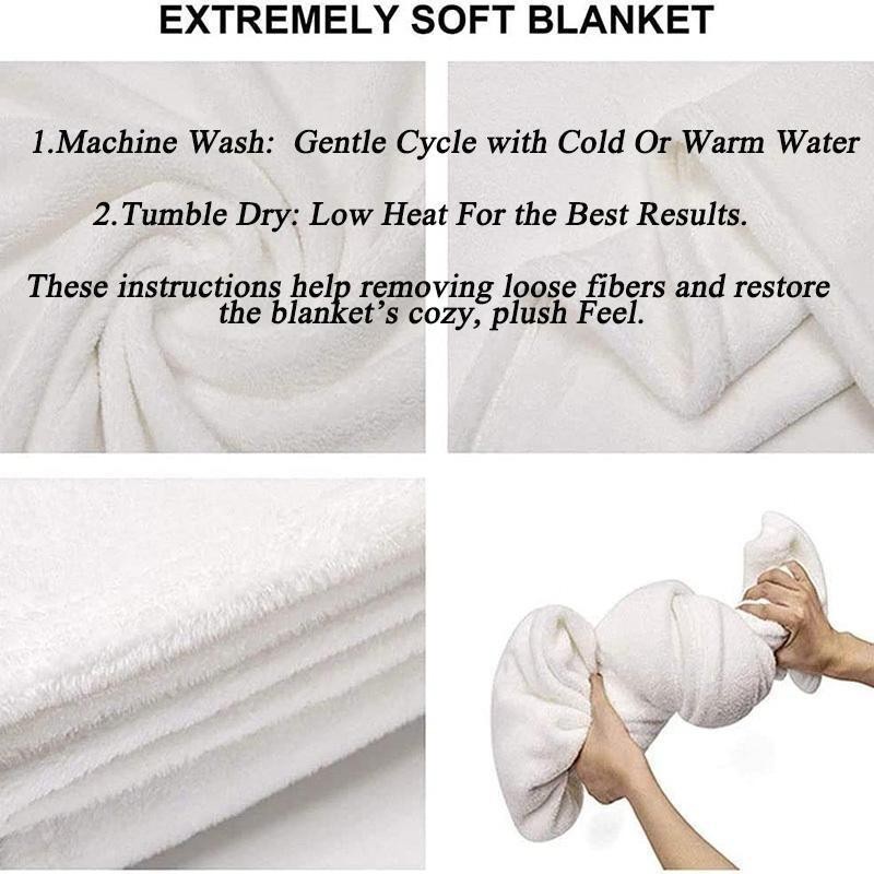 Chicken Nugget Pattern Flannel Blanket 1 Count Soft Comfortable Throw