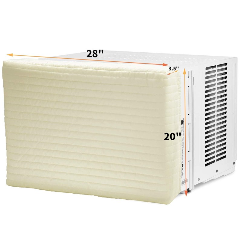Indoor Air Conditioner Cover AC Unit Covers (Beige, 28"x20"x3.5")