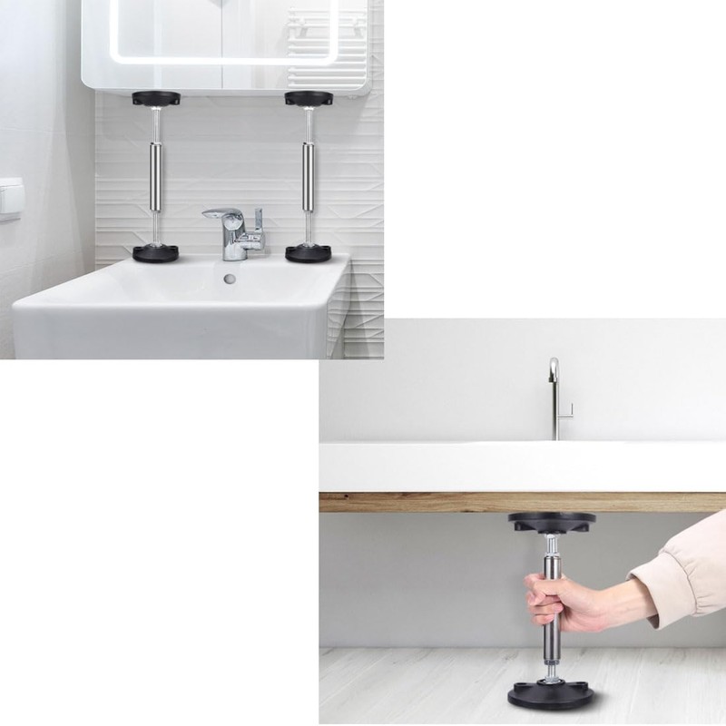 ZH-ZHENGHENG Sink Support-Adjustable Stainless Steel Support Strip, Sink Legs for