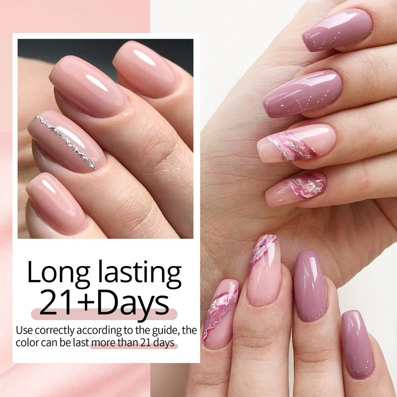 UR SUGAR UV Gel Nagellack Nudefarben Rose, Schellack Nagellack Rose