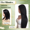 RUNATURE Extensiones de Cabello Humano con Clip 10 Pulgadas 80g