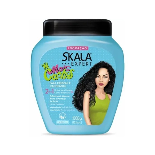 Crema Skala Expert Mais Cachos Hidratación Para Cabello Rizado Chino