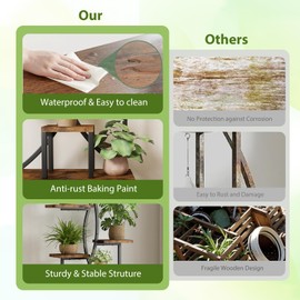 Thick forest Plant Stand Indoor with Grow Lights - 65" Tall Plant Shelf, Lighted Plant Stands for Indoor Growing, 8 Tiered Large Flower Holder, Home Decor Plant Holders for Living Room