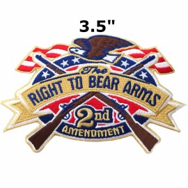 Athena Brands 2nd Amendment Right to Bear Arms American Eagle - Car Truck Window Sticker Decal