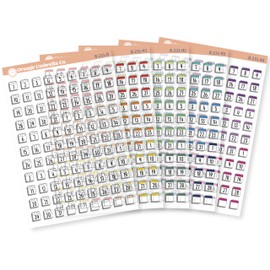 Calendar Date Dots & Date Covers | Basic Planner Stickers | Black or Rainbow Clear Matte | B-231 (Buy Them All)