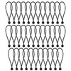 Hejo 35 PCS Black Bungee Cords with Balls, 8 Inch