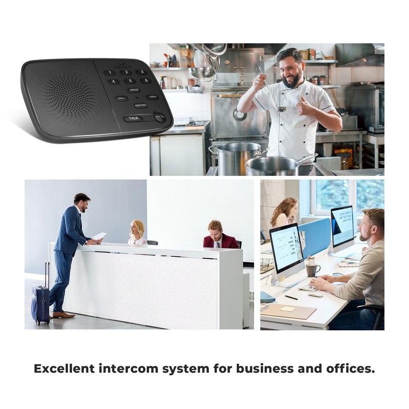Hosmart UltraSpeak Intercoms Wireless for Home, Full Duplex Wireless Intercom