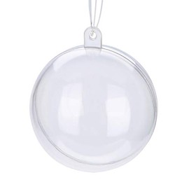 Bola de plástico transparente rellenable, 20 bolas de acrílico transparente, decoración de pedante, bola de té colgante, bolas de manualidades para ár