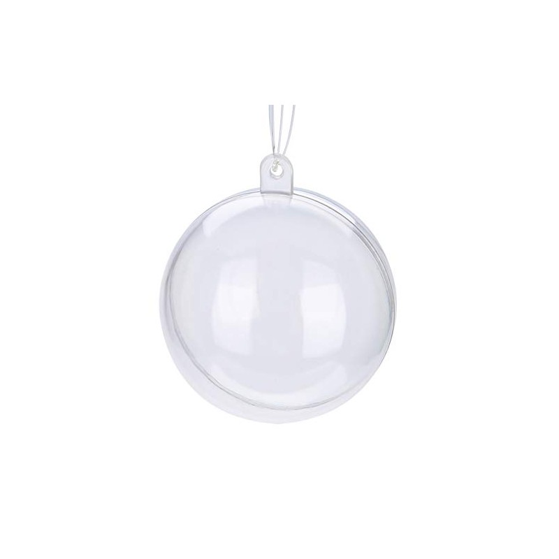 Bola de plástico transparente rellenable, 20 bolas de acrílico transparente,
