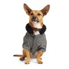 Reddy Grey Textured Fleece Dog Jacket, X-Large
