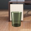Baoblaze Garbage Container, Waste Paper Bin, Minimalist Round Dustbin, Clear