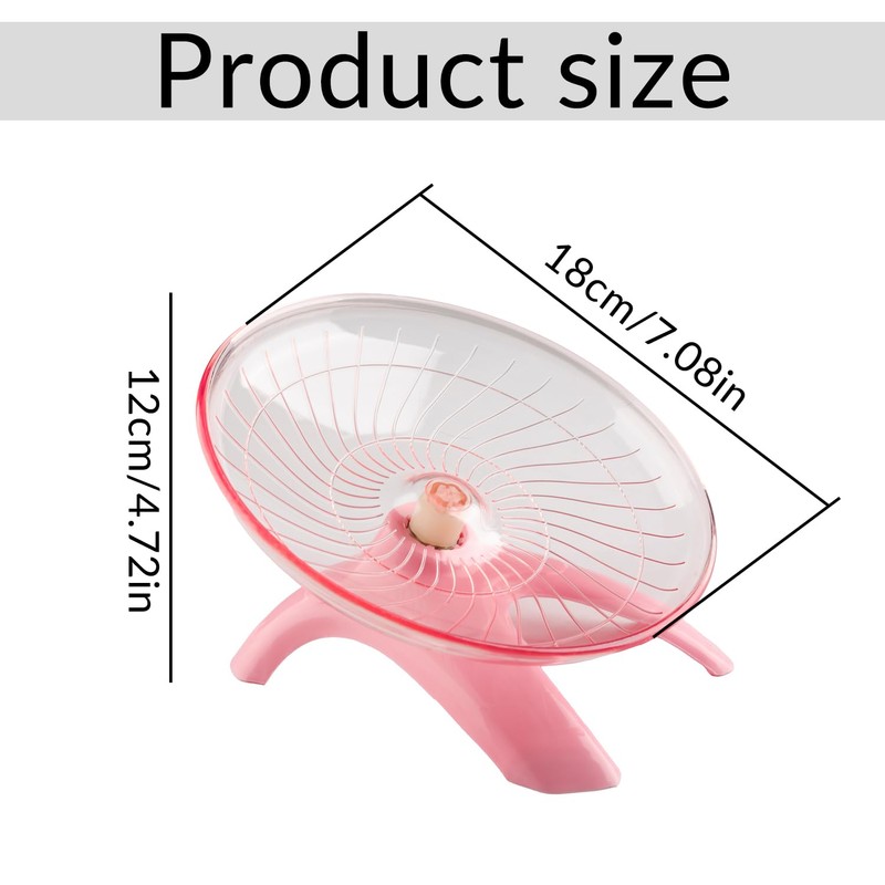 Bojueshaw Silent Hamster Wheel,Flying Saucer Exercise Wheel,Ultra Quiet Running Spinner