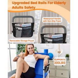 Bed Rails for Elderly Adults Safety - Adjustable Bed Assist Rail for Seniors ...
