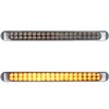 Partsam 2Pcs 17 Inch Amber Led Truck Trailer Light Bar