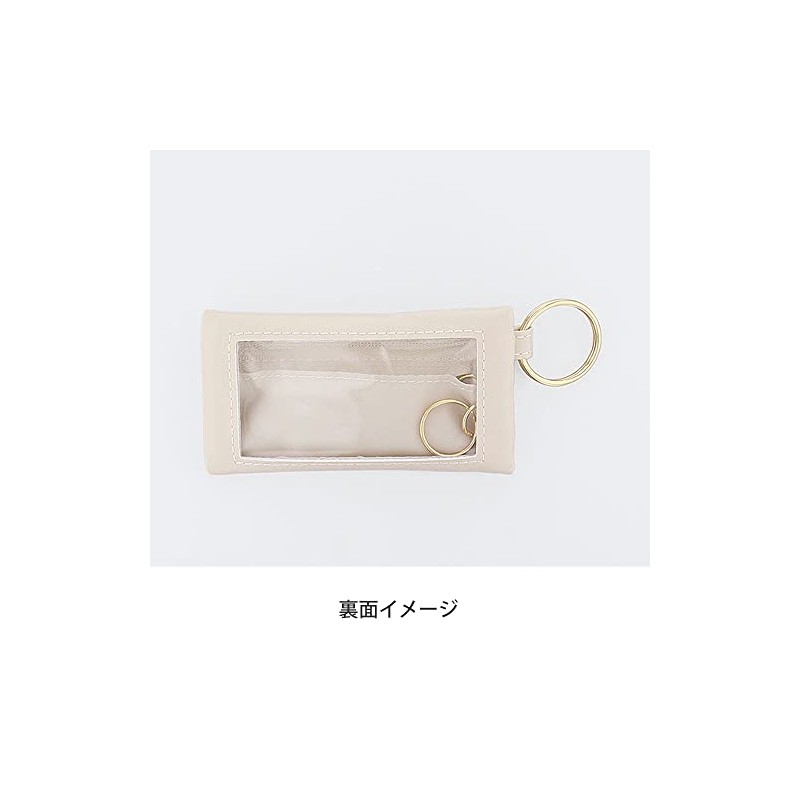 Flower Ring Smart Key Pouch Cow Pattern x Heart Motif