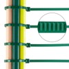 ZZRANYE 6 inch 3mm Dark Green Nylon Garden Cable Zip