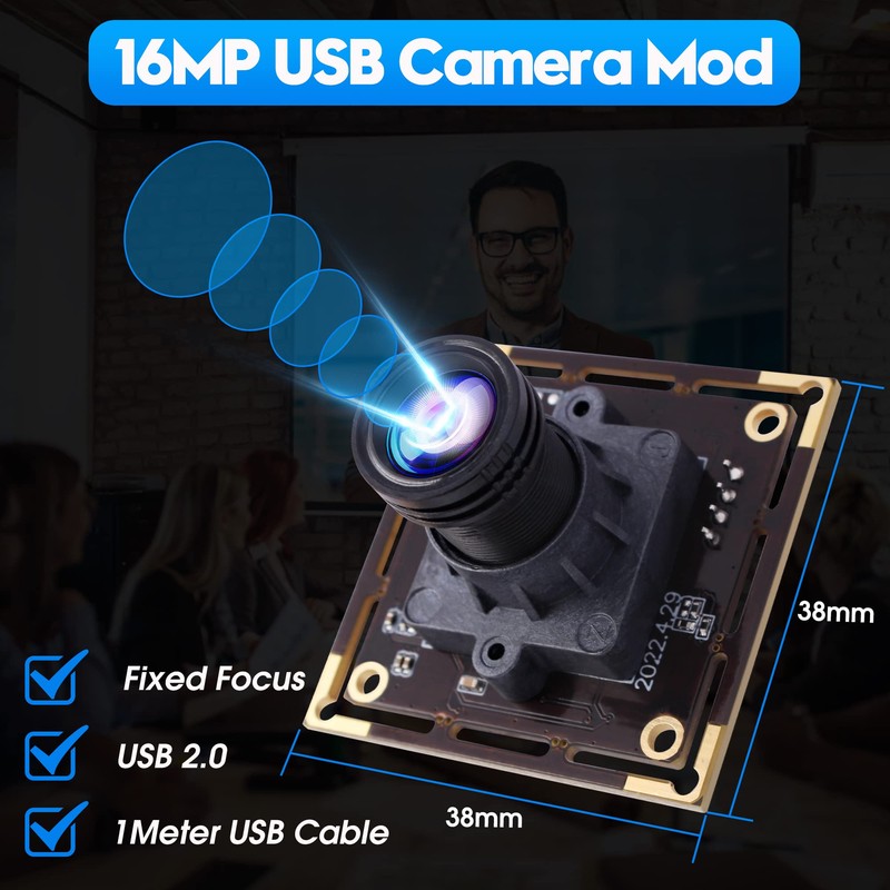 ELP 16MP USB Camera Module Ultra HD 3496P USB Camera