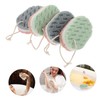 Healvian 4pcs Exfoliating Bath Sponge for Gentle Dead Skin Removal