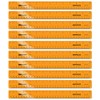 EAI Education 12" ShatterProof Ruler 1/8" Scale: Orange - Set