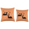 Midcentury Mid Century Retro Cat Atomic Age Space Modern Throw