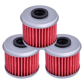 3 Packs HF116 Oil Filter Fit for Honda CRF150R CRF150RB 2007-2025 CRF250R 2004-2025 CRF250RX 2019-2025 CRF250X 2004-2019 CRF450R 2002-2025 CRF450RL 2021-2025 CRF450RX 2017-2025 CRF450X 2019-2025