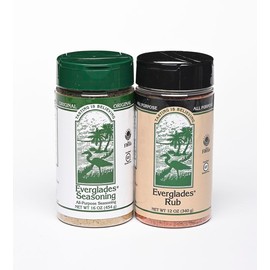 Everglades Seasoning & BBQ Rub Combo (14 Ounce Pack of Two, All Purpose Seasoning & All Purpose Rub)