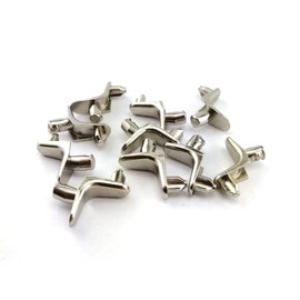 Pack of 10 Floor Support with Nose Angled Shelf Support for 5 mm Holes