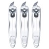 Bellotti hangnail cuticle clipper 3 pieces, glossy silver, 1 piece / 벨로티 거스러미 큐티클깎이 3개입, 유광실버, 1개