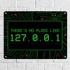 trendaffe - Localhost Metal Sign with IP Address 127.0.0.1 Light