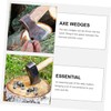 BESPORTBLE 4sets Round Wedge Wedges Camping for Chopping Round Handle