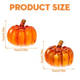 SKIKHN Autumn Decoration Pumpkin Decoration with LED Light, Pack of 2 Heirloom Decorative Pumpkin Lantern, Decorative LED Pumpkin Lamp, Autumn Decoration, Pumpkin Decoration for Autumn Table