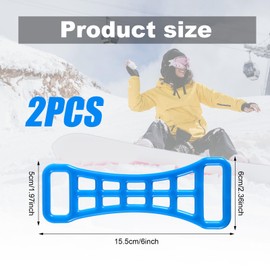 BOXOB 2pcs Ski Boot Buckle Lever, Multi-Purpose Tightening Assist Tool Skiing Boot Buckle Extension Aid with Hanging Buckles